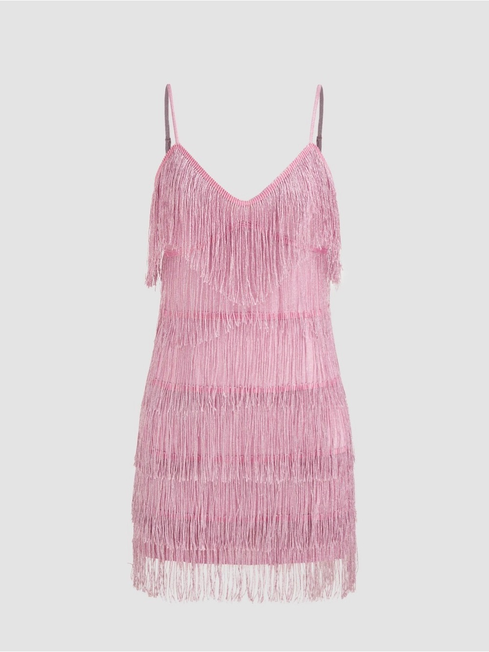 Pink Fringe Dress